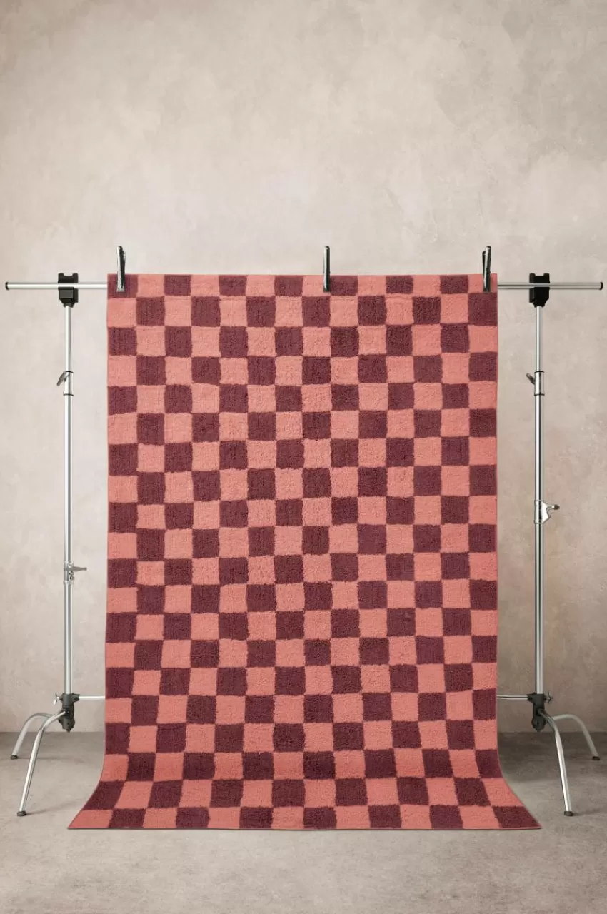 Bomulls- & Trasmattor*Jotex META Bomullsmatta 170x240 Cm Vinröd/rosa