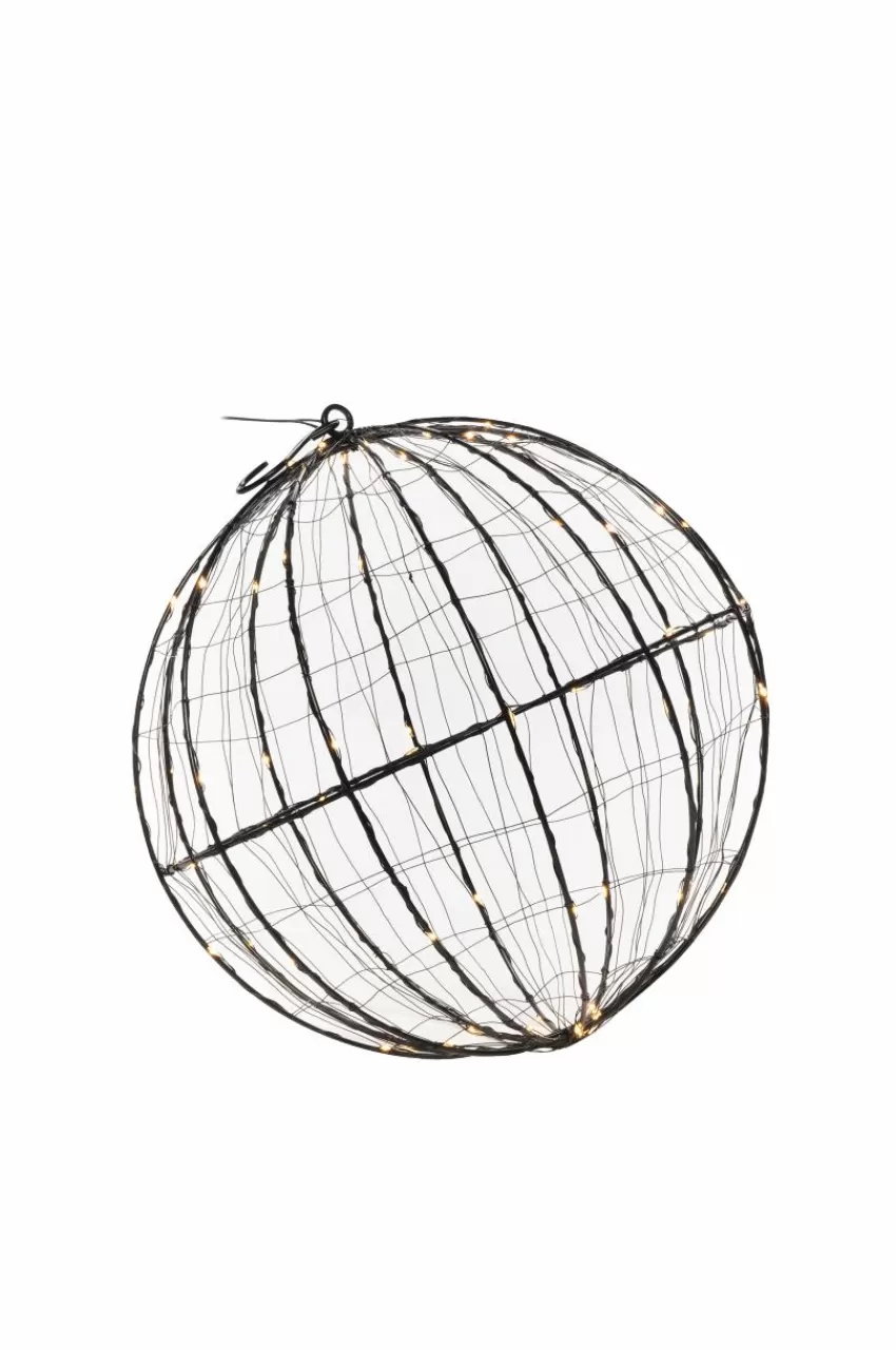 Julbelysning*Jotex Metallboll LED 30cm Svart