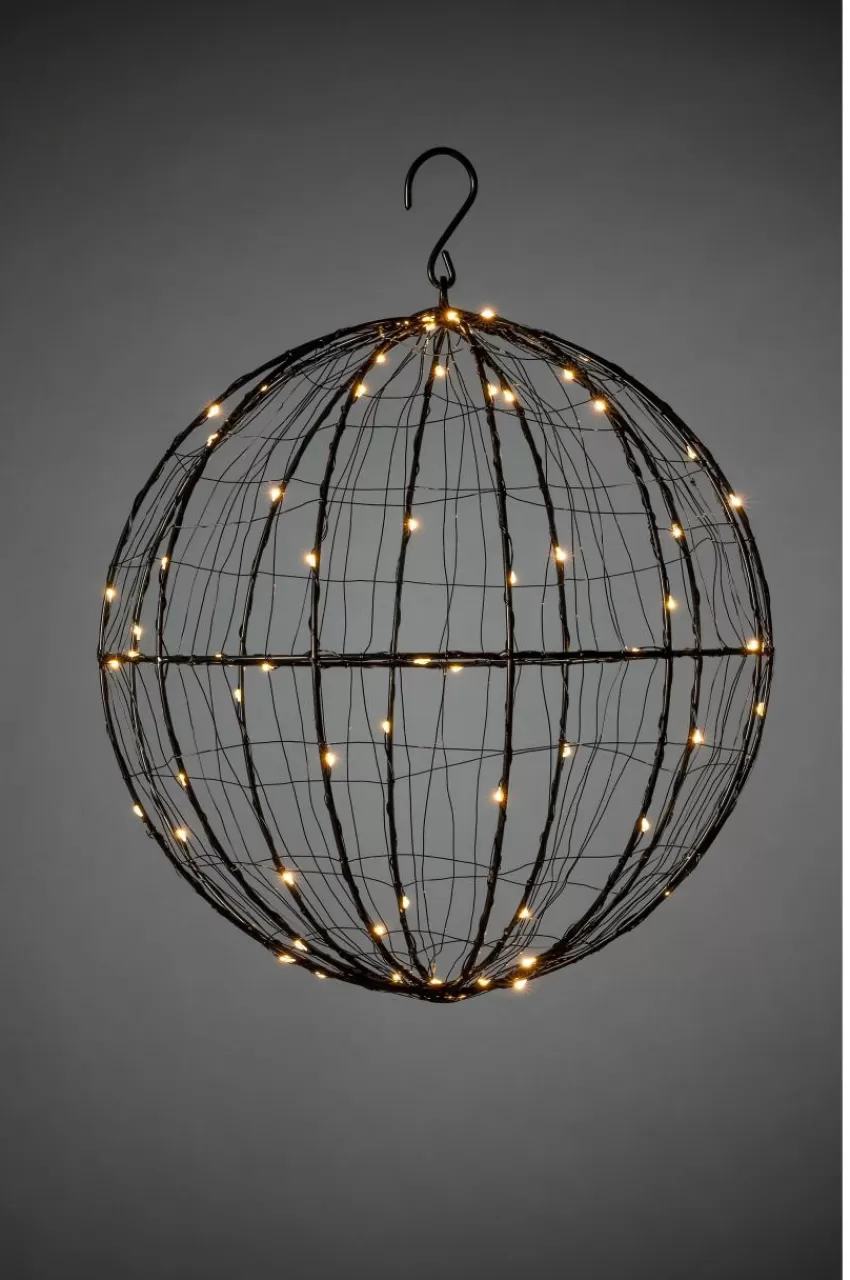 Julbelysning*Jotex Metallboll LED 30cm Svart