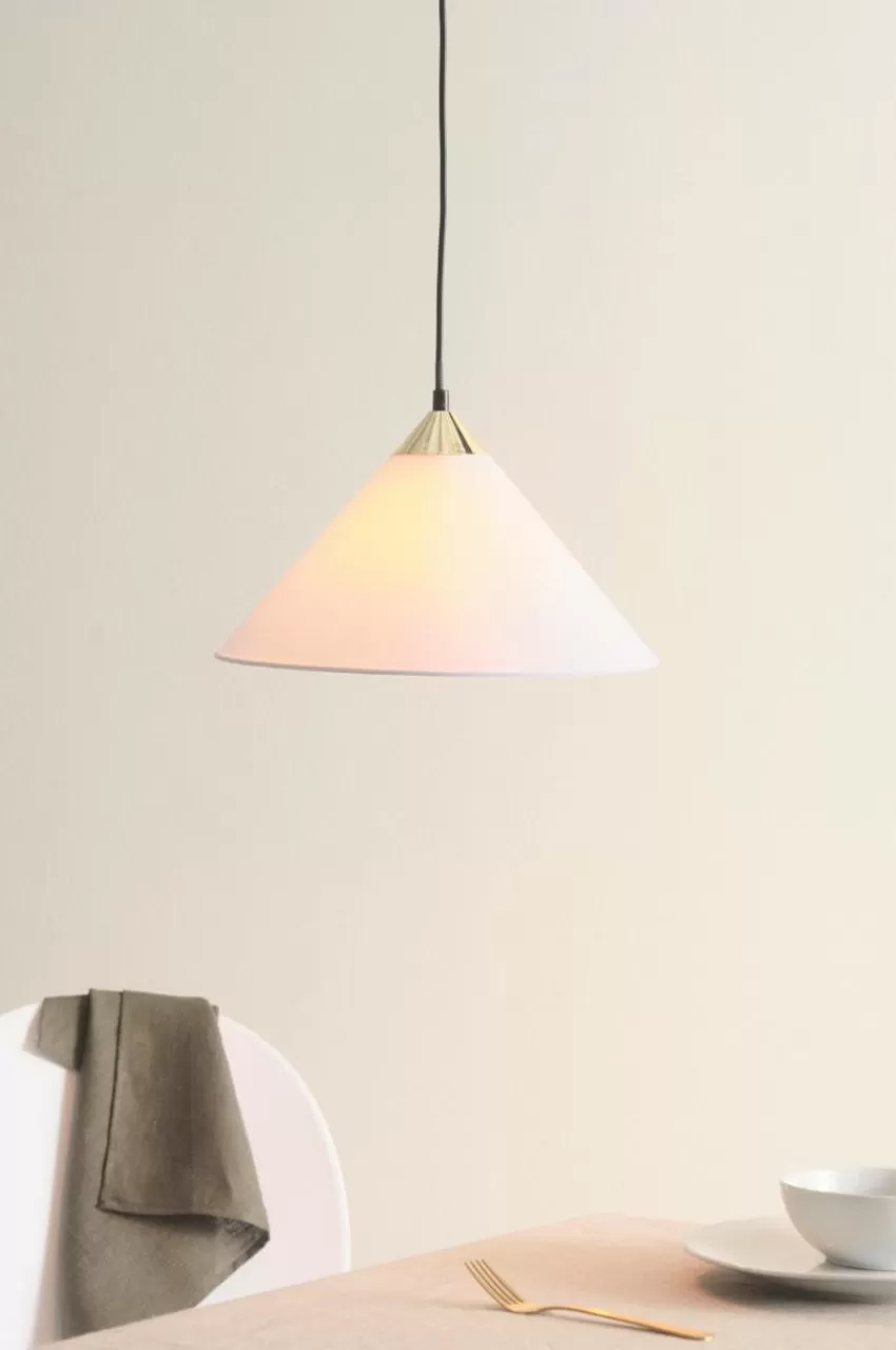 Taklampor*Jotex MICKAN Taklampa Vit/mässing