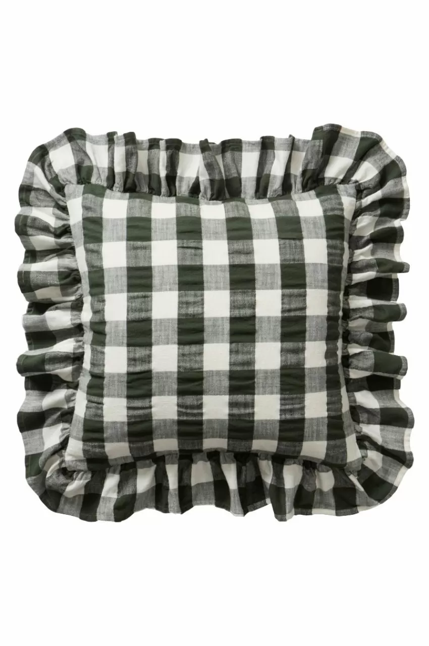 Prydnadskuddar & Fodral*Jotex MIMMI Kuddfodral 50x50 Cm Grön/vit
