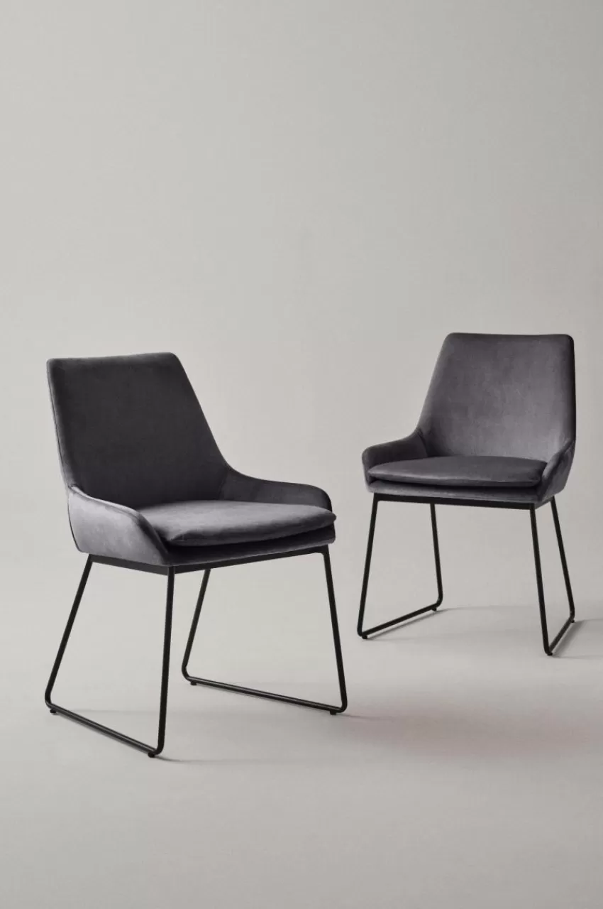 Stolar*Jotex MINOU Stol 2-pack Mörkgrå
