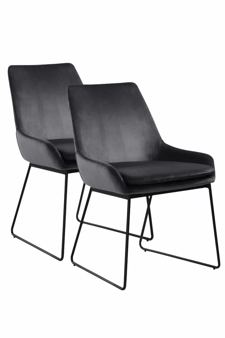 Stolar*Jotex MINOU Stol 2-pack Mörkgrå
