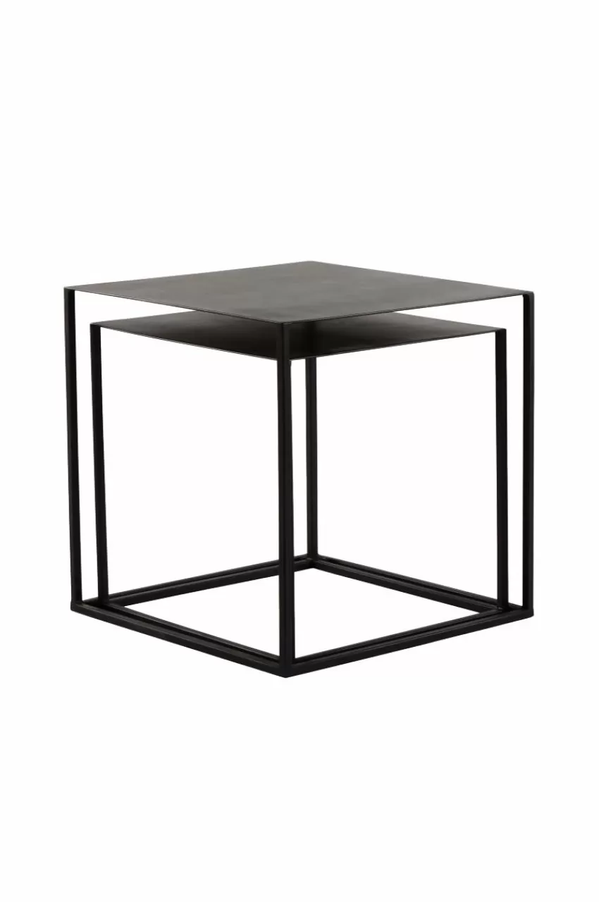 Bord*Jotex MOAPA Sidobord 2-pack 41x41 Cm, 46x46 Cm Svart