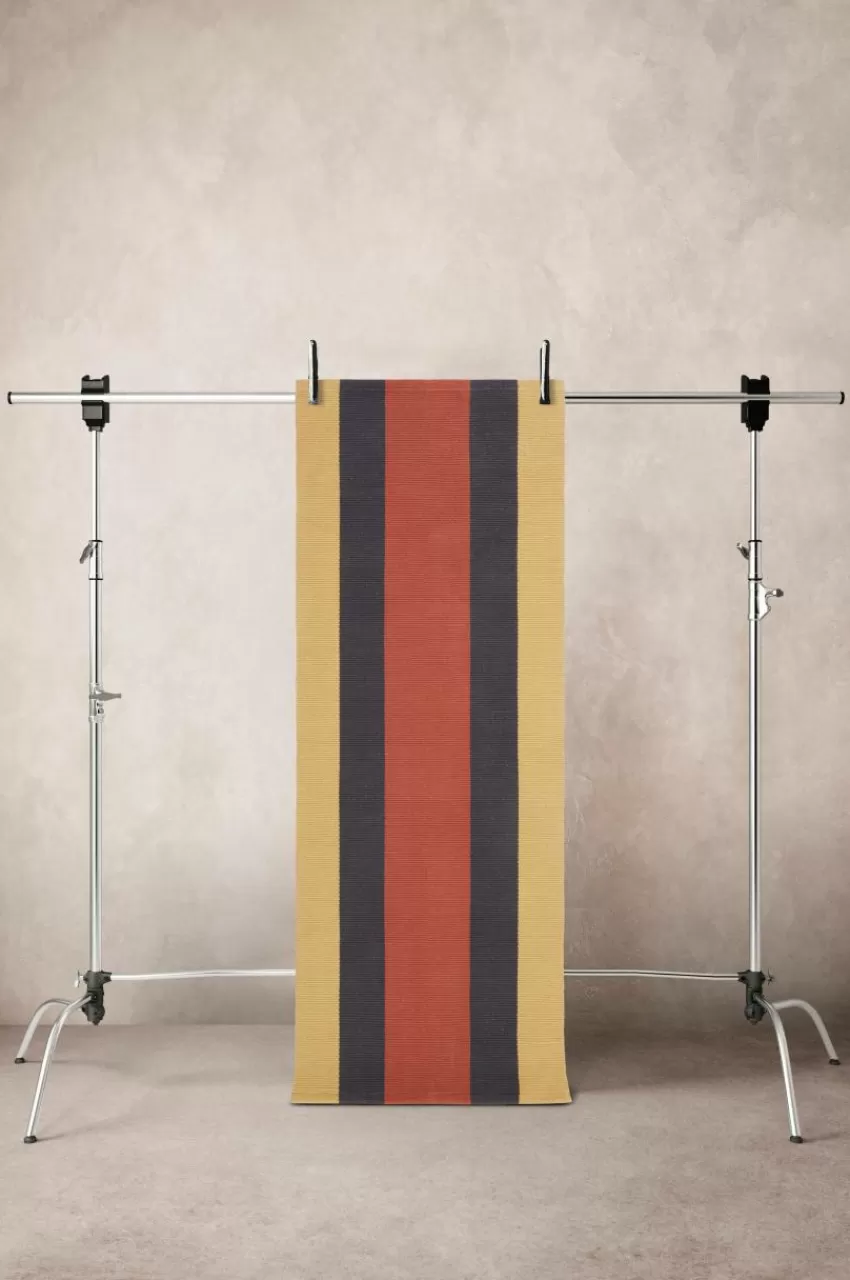 Bomulls- & Trasmattor*Jotex MOINET Bomullsmatta 80x200 Cm Gul/svart/terrakottabrun
