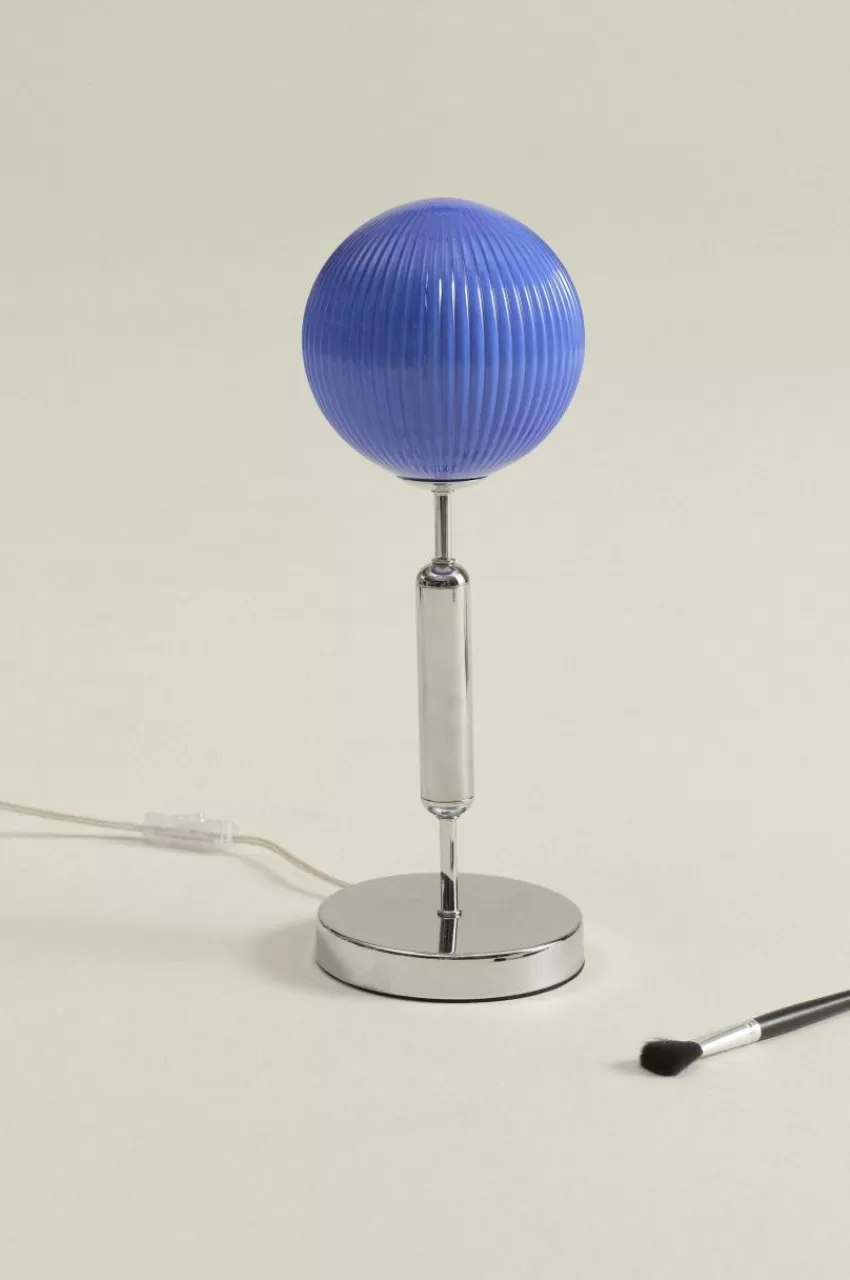Bordslampor*Jotex MOIRA Bordslampa Krom/blå
