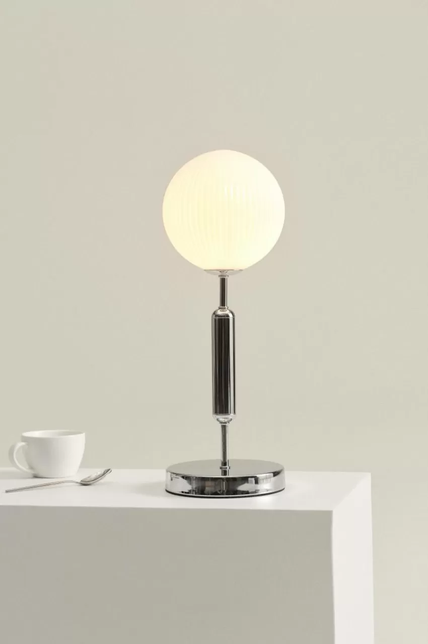 Bordslampor*Jotex MOIRA Bordslampa Krom/vit