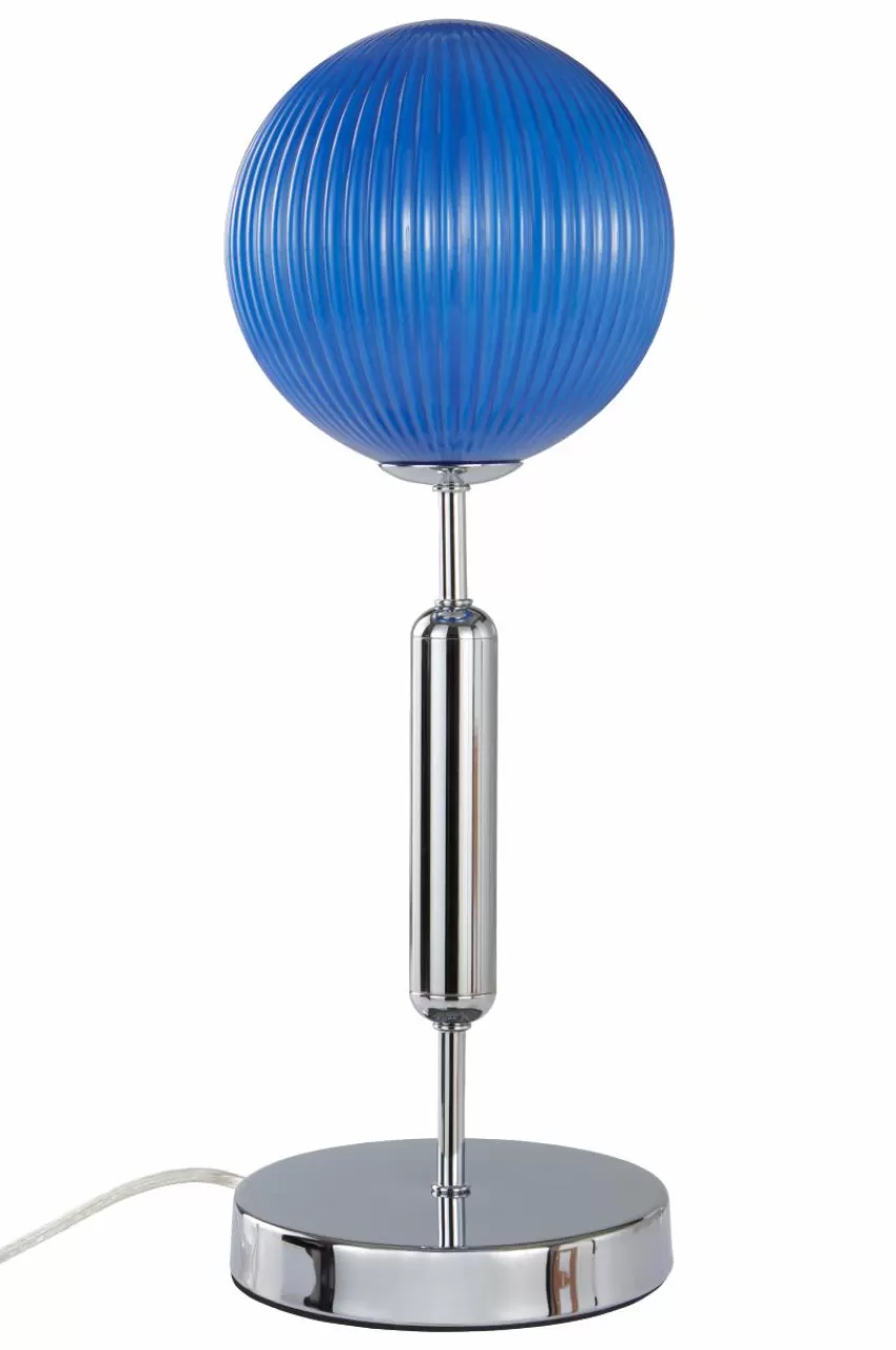 Bordslampor*Jotex MOIRA Bordslampa Krom/blå