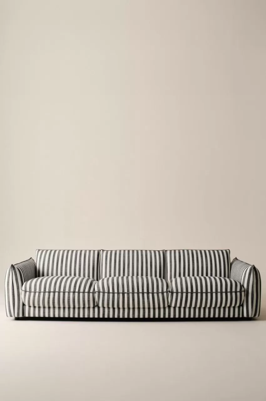 Soffor*Jotex MOLTON Soffa 3-sits Svart/vit