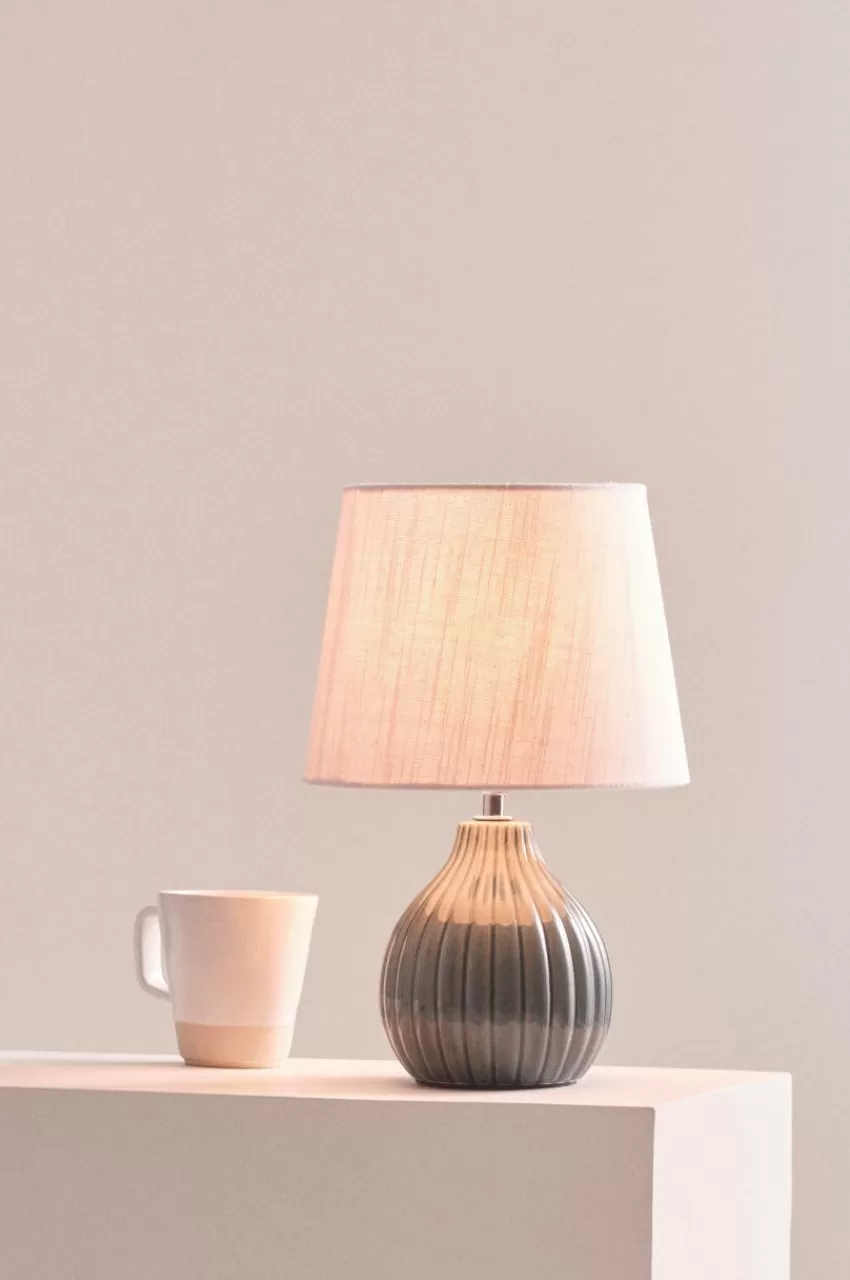 Bordslampor*Jotex MONA Bordslampa Grön/naturvit