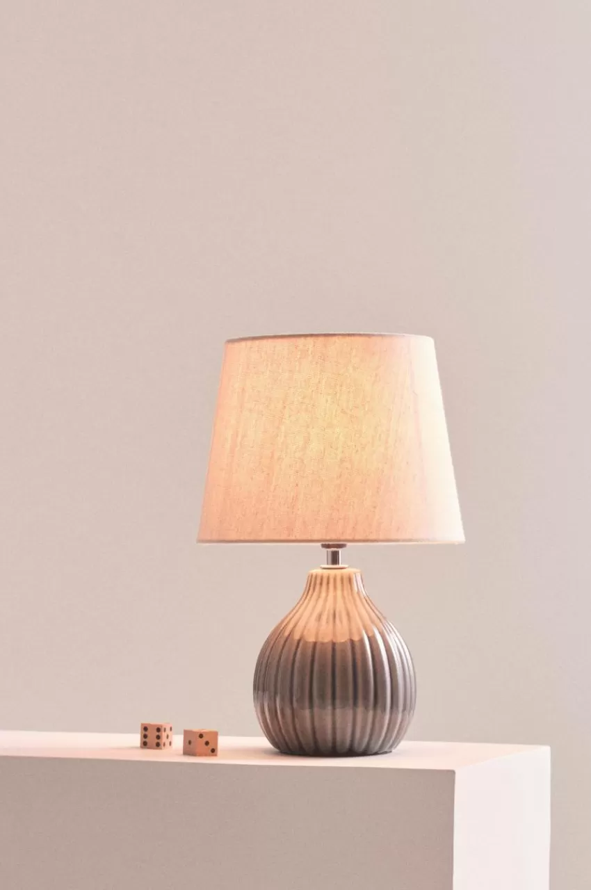 Bordslampor*Jotex MONA Bordslampa Mörkgrå/beige