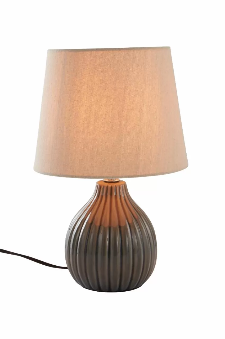 Bordslampor*Jotex MONA Bordslampa Mörkgrå/beige