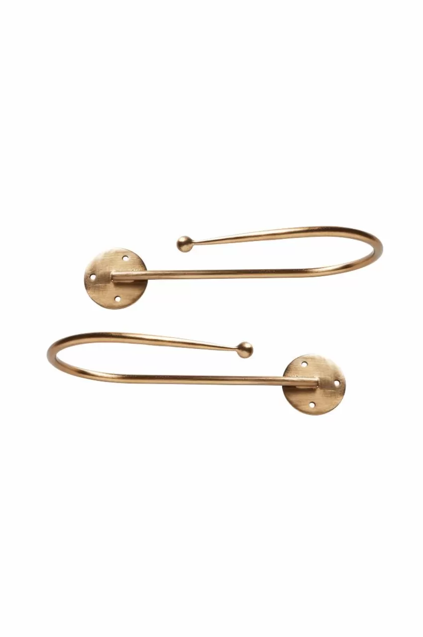 Gardinomtag*Jotex MONIQUE Gardinomtag 2-pack Guld