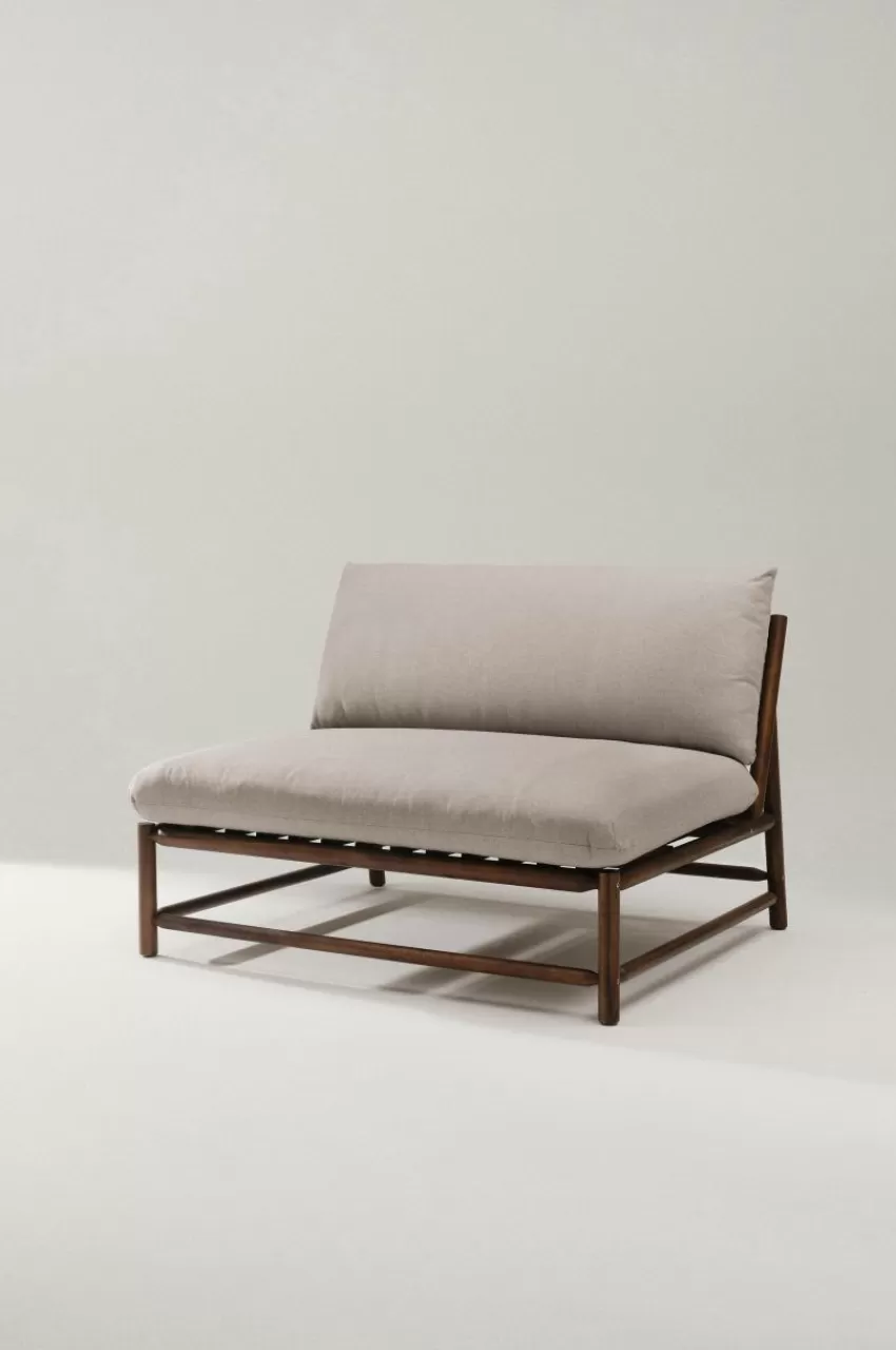 Utesoffor & Utebänkar | Utemöbler*Jotex MONTEGO Soffmodul Teak/gråbeige