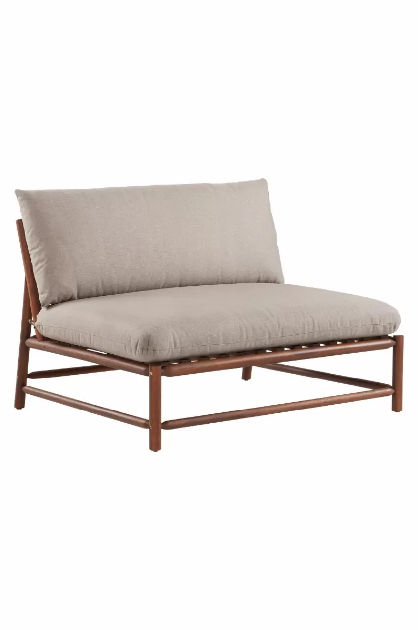 Utesoffor & Utebänkar | Utemöbler*Jotex MONTEGO Soffmodul Teak/gråbeige