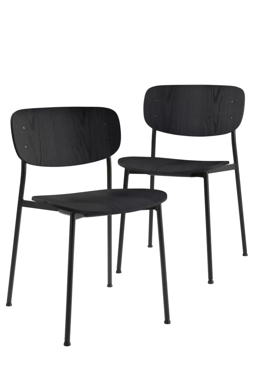Stolar*Jotex MORRELL Stol 2-pack Svart ek