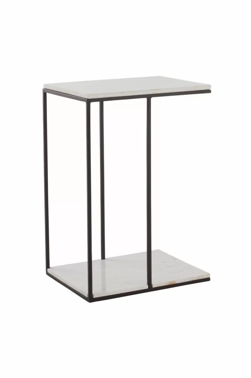 Bord*Jotex NAMUR Sidobord 35x46 Cm Ljus marmor