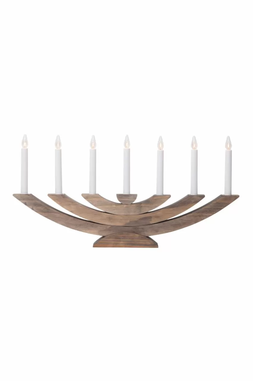 Julbelysning*Jotex NAVIDA Elljusstake Brunbetsad