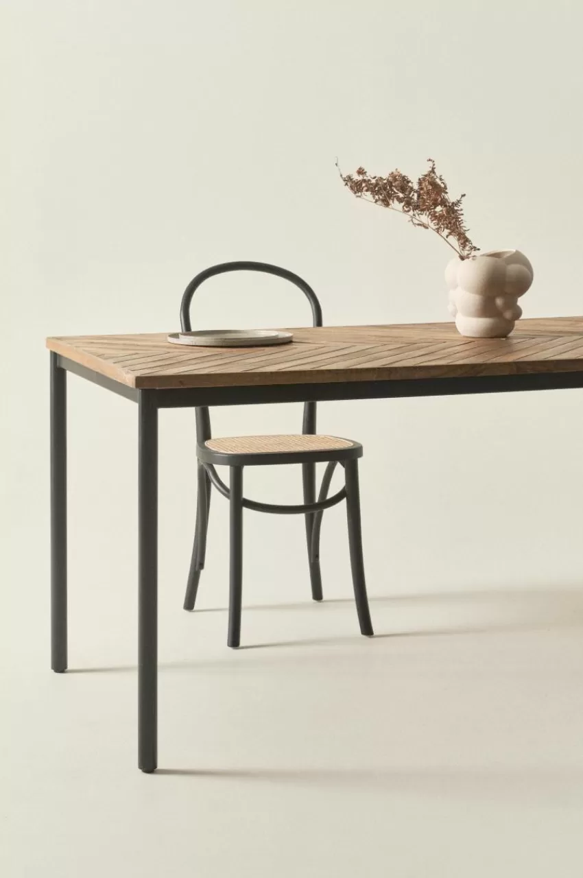 Bord*Jotex NEHRU Matbord 90x175 Cm Svart/trä
