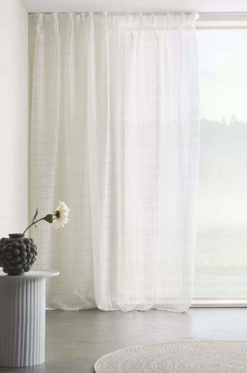 Multifunktionsgardiner*Jotex NILA Multifunktionsgardin 1 Längd - Extra Bred Naturvit
