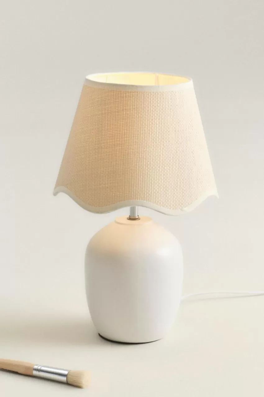 Bordslampor*Jotex NIMES Bordslampa Vit/natur