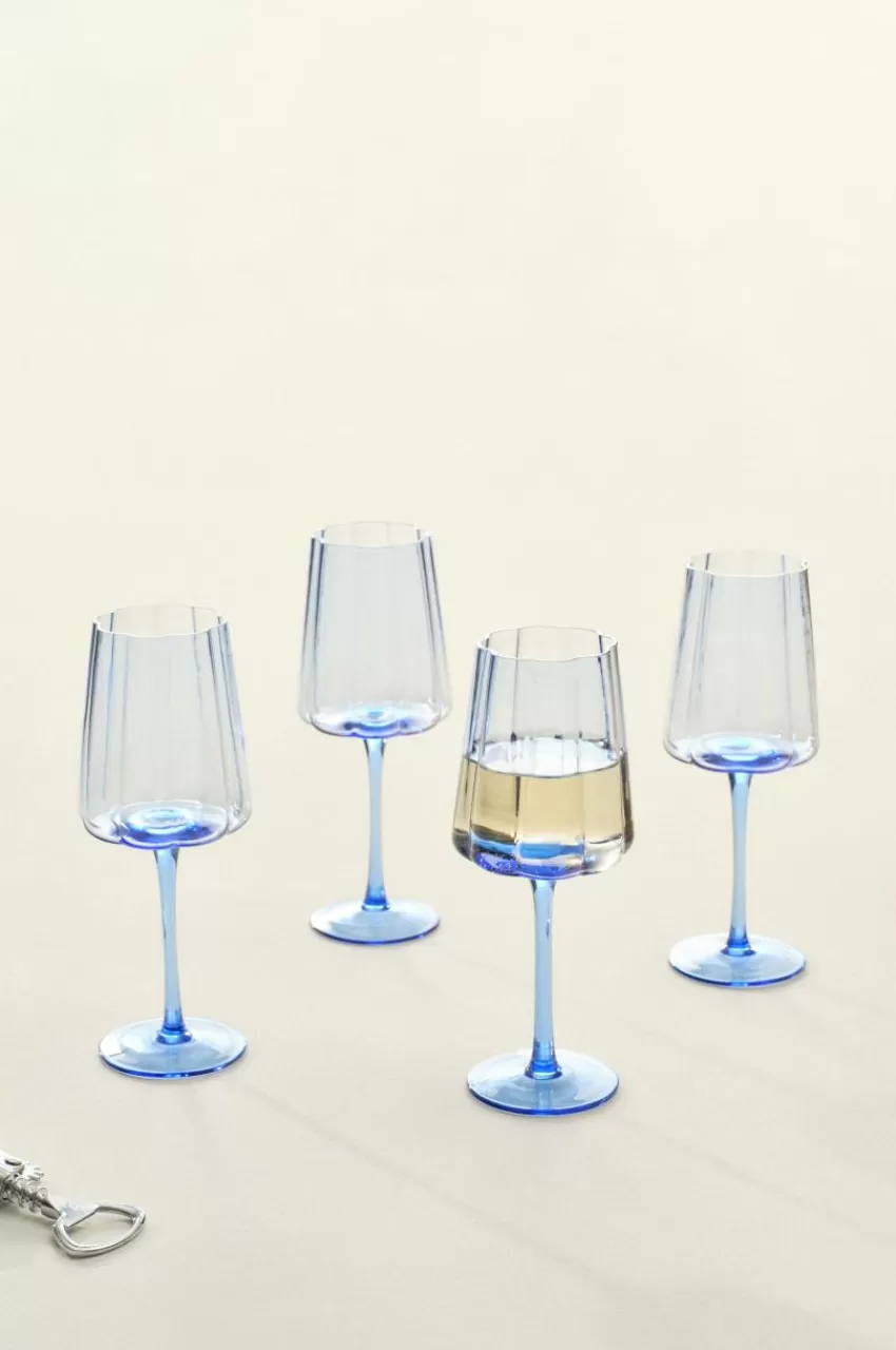 Glas*Jotex NINA Vinglas 4-pack Blå