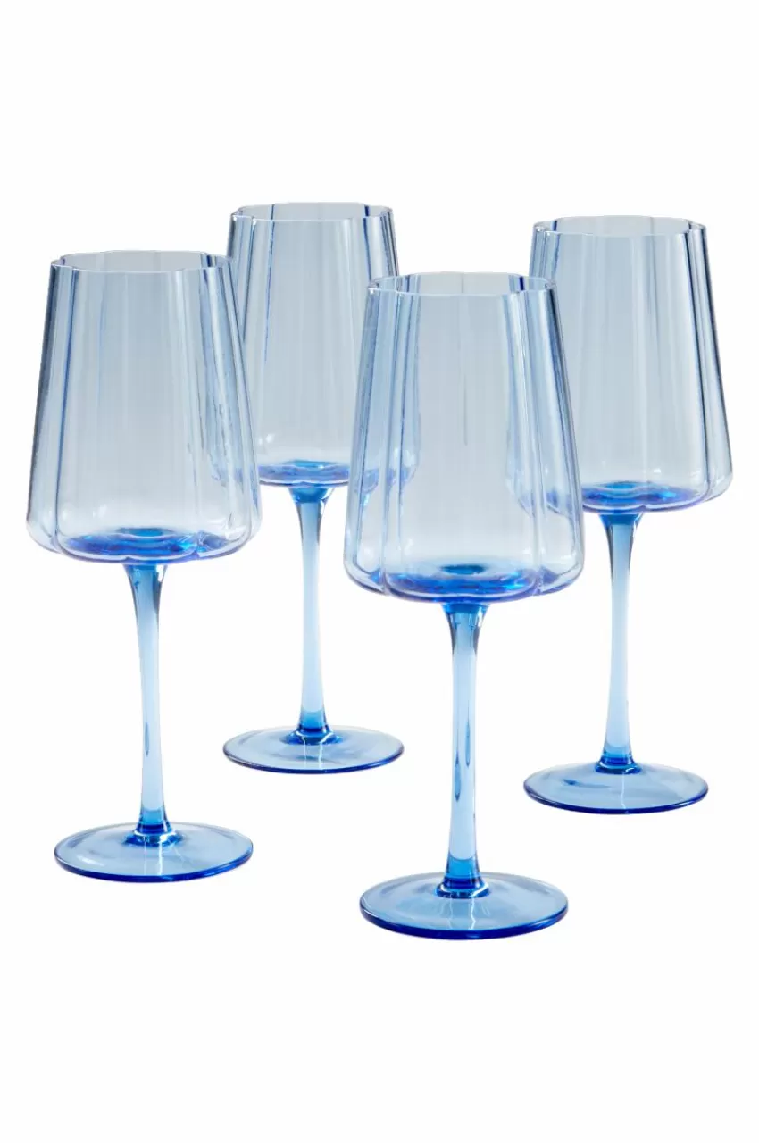 Glas*Jotex NINA Vinglas 4-pack Blå