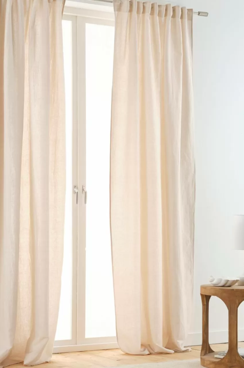 Linnegardiner | Multifunktionsgardiner*Jotex NORA Multifunktionsgardin 2-pack Linnebeige