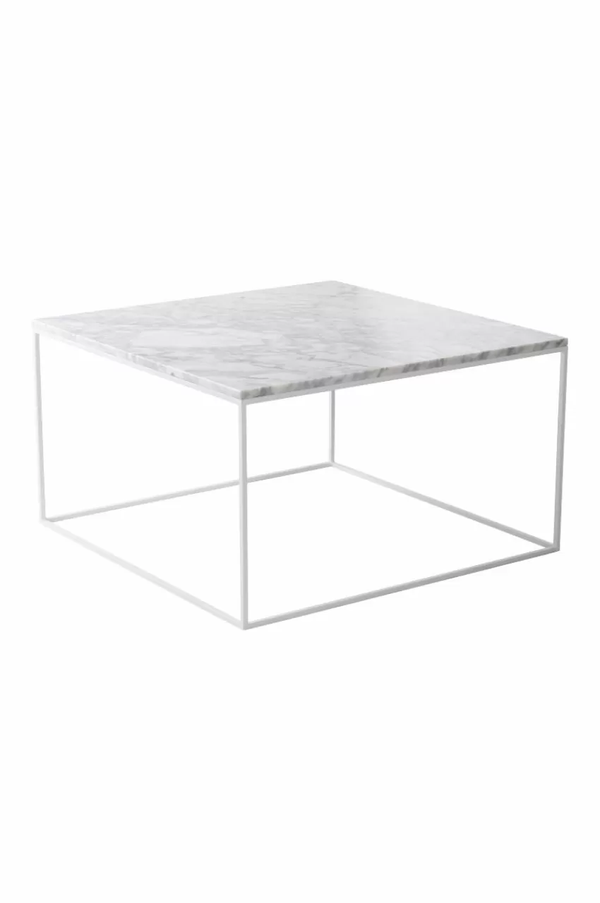 Bord*Jotex NYLAND Soffbord 70x70 - Marmor Vit