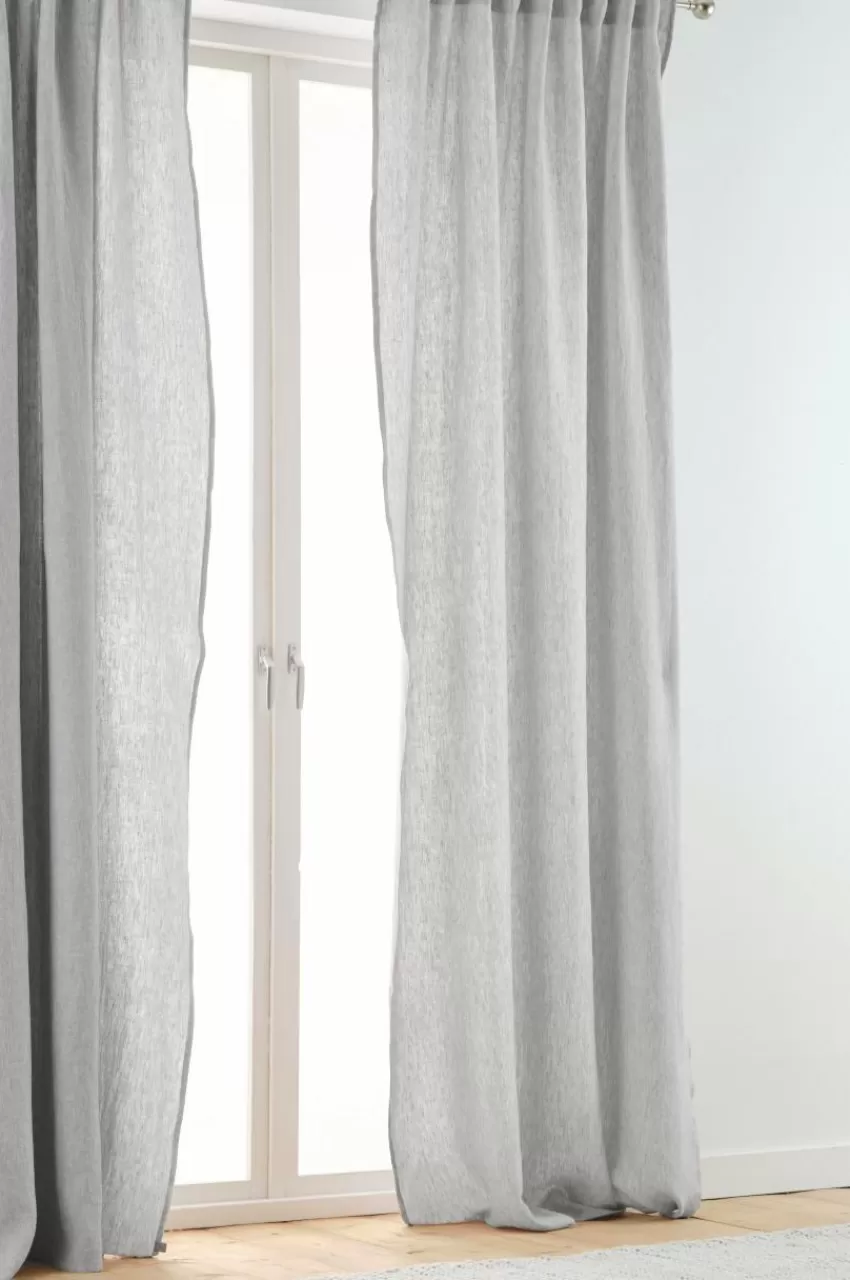 Linnegardiner | Multifunktionsgardiner*Jotex OLGA Linnegardin 2-pack Ljusgrå