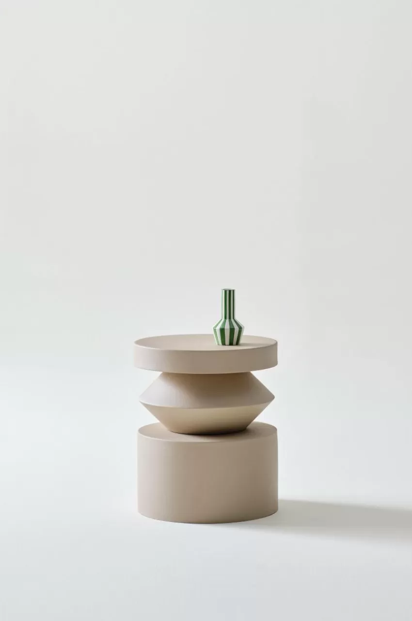 Bord*Jotex OMARA Sidobord ø 34,5 Cm Beige