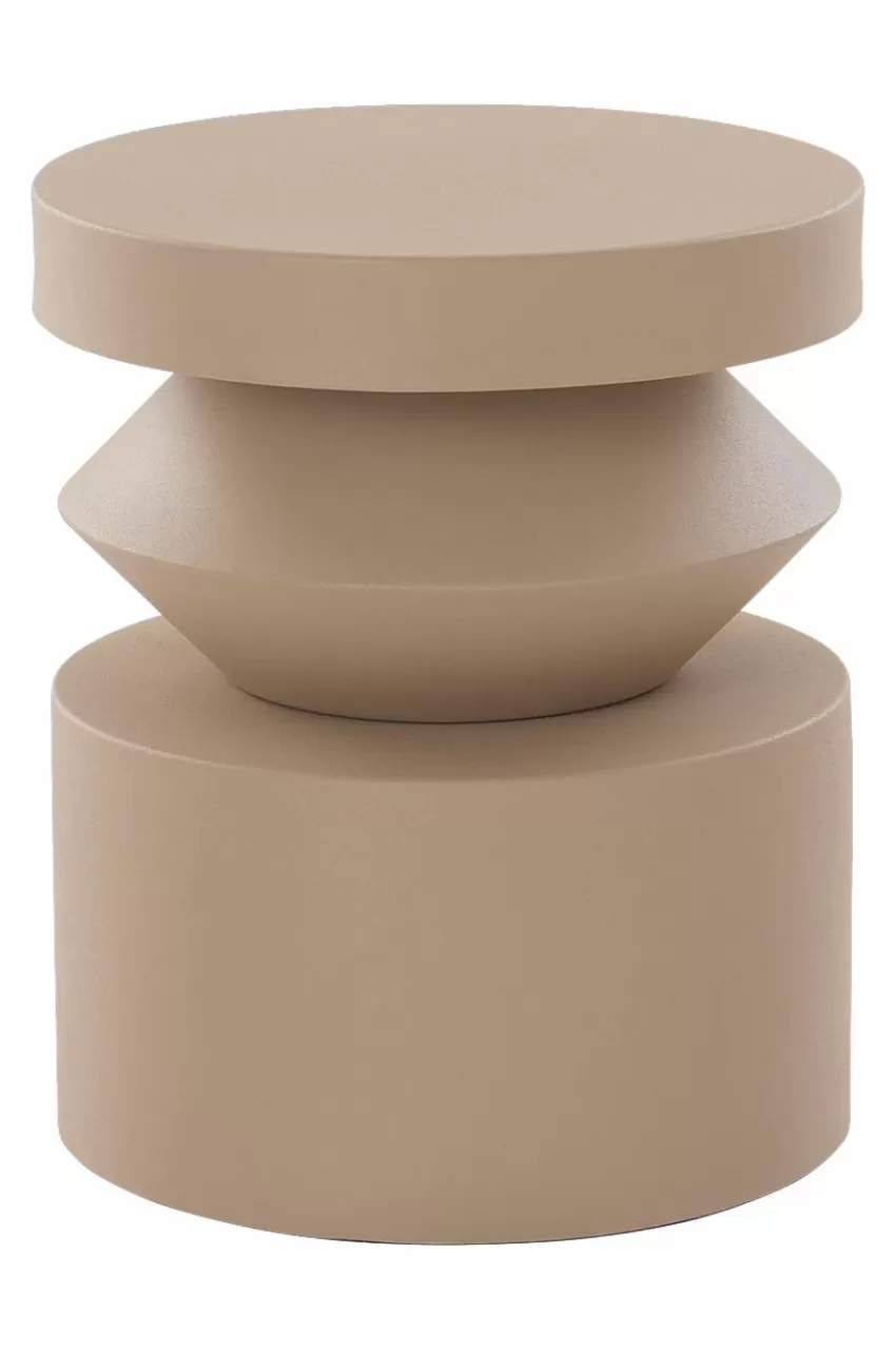 Bord*Jotex OMARA Sidobord ø 34,5 Cm Beige