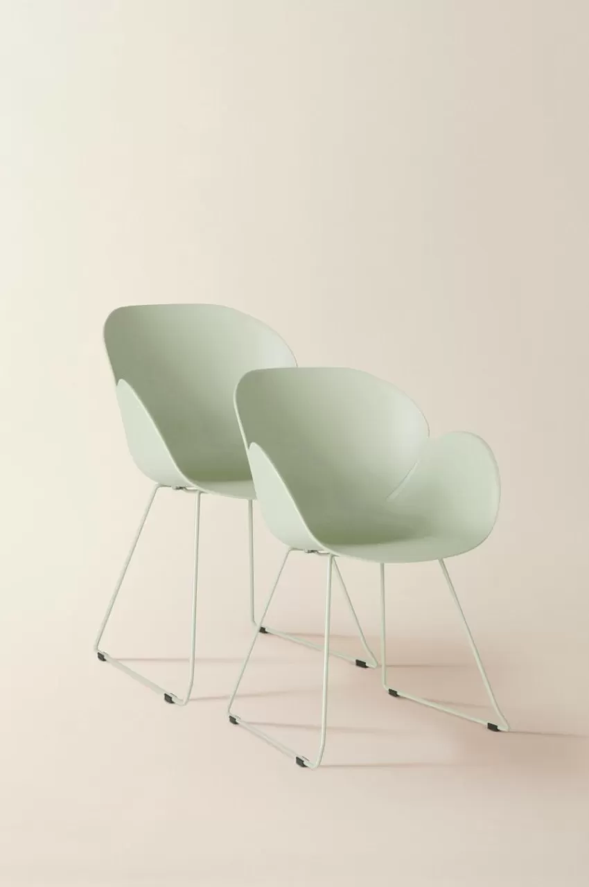 Stolar*Jotex OSAKA Stol 2-pack Grön/grön