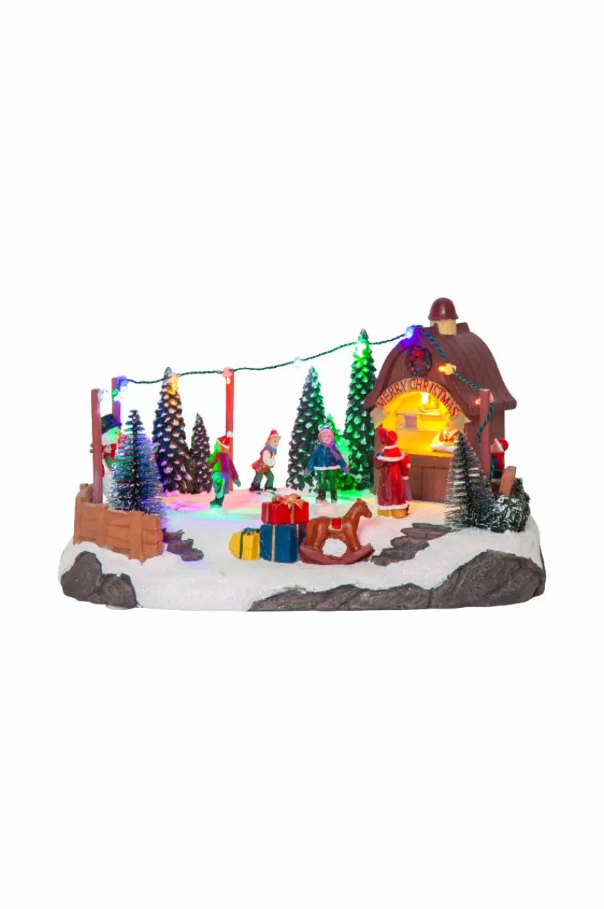 Julbelysning*Jotex Panorama Iceville 16cm Multi