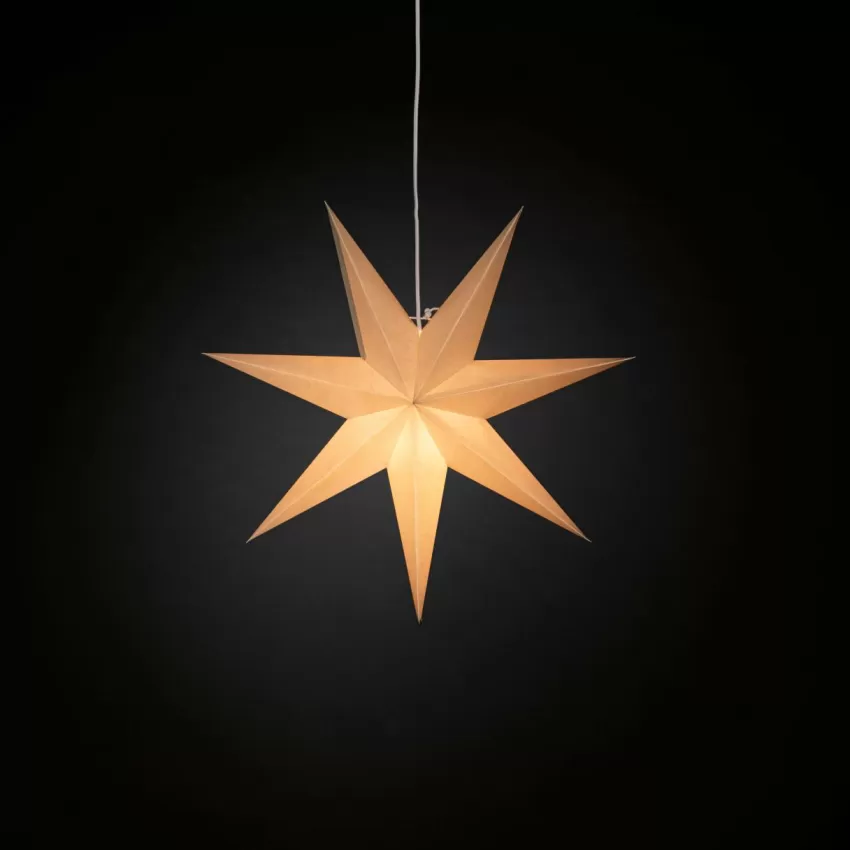Julbelysning*Jotex Pappersstjärna ⌀ 60 Cm Greige