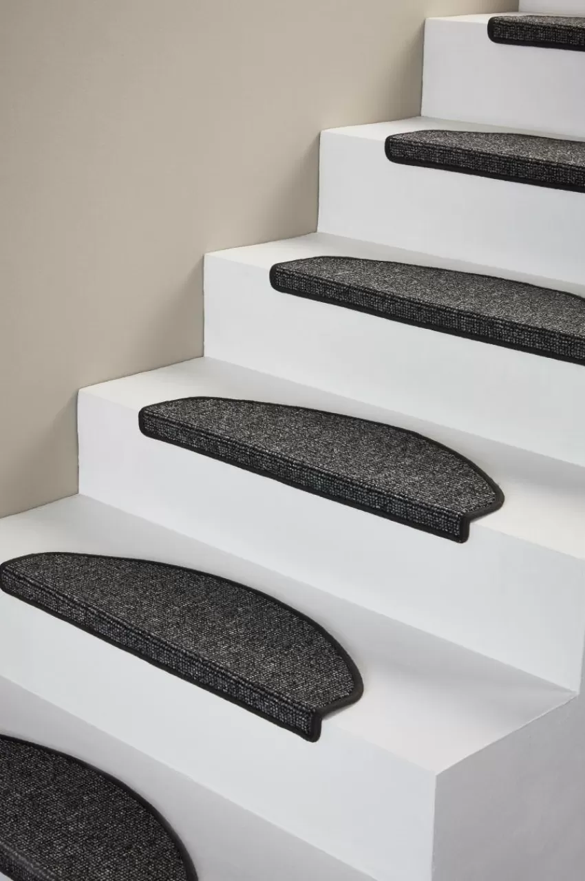 Trappstegsmattor*Jotex PASSO Trappstegsmatta 2-pack Mörk gråmelange