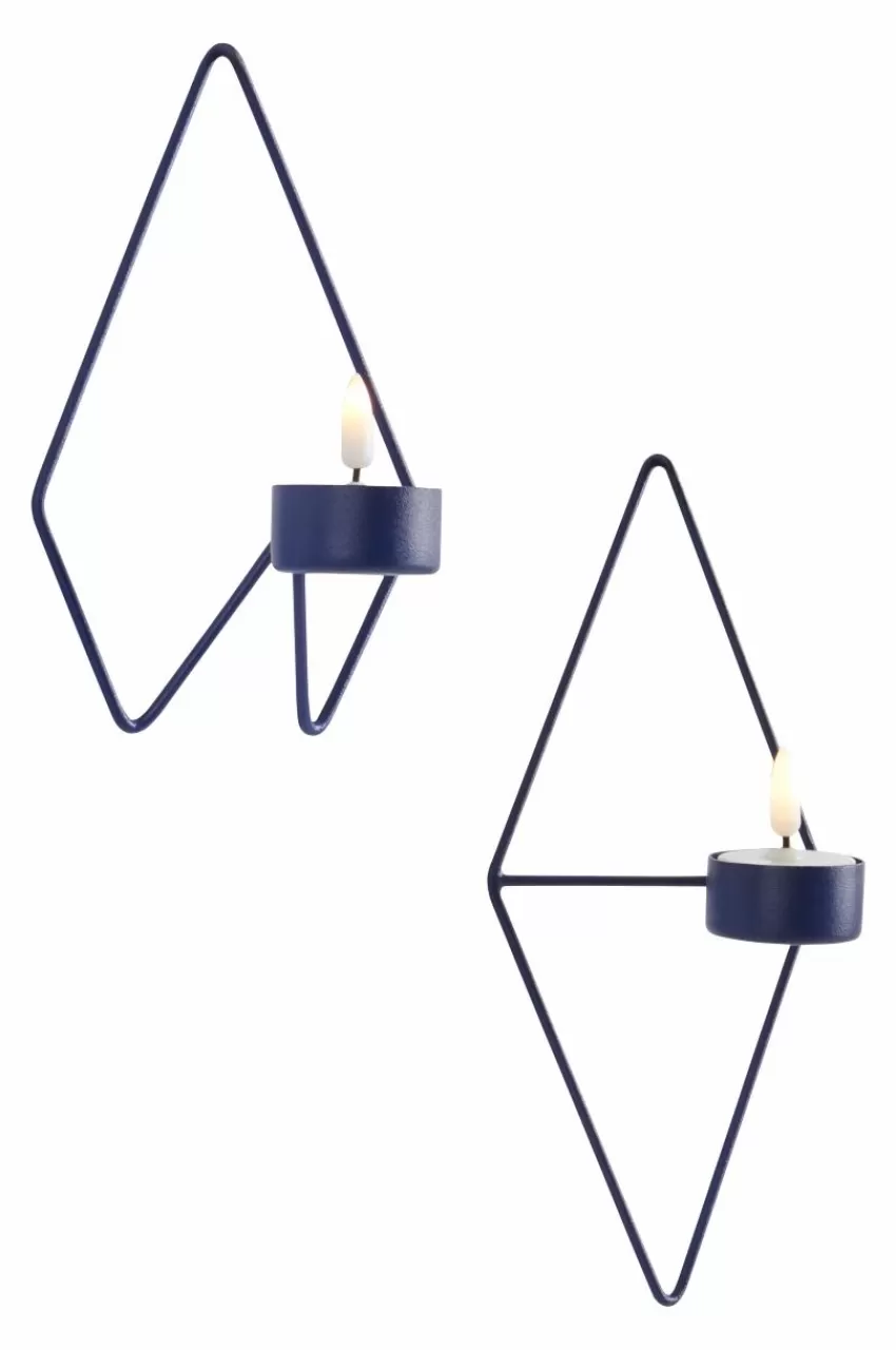 Ljusstakar*Jotex PAULET Väggljusstake 2-pack Blå