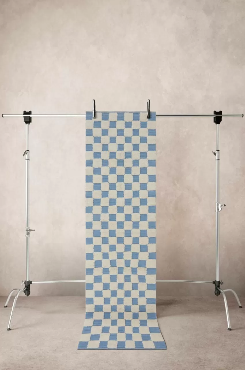 Bomulls- & Trasmattor*Jotex PENTON Bomullsmatta 80x300 Cm Blå/naturvit