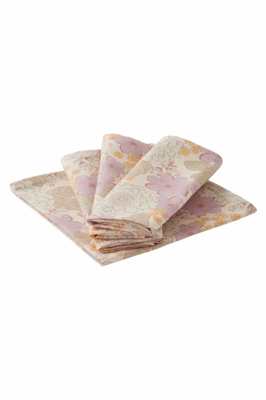Servetter*Jotex PEONY Servett 4-pack Vita pioner