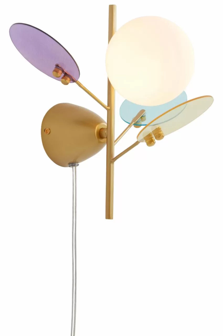 Vägglampor*Jotex PETAL Vägglampa Lila/blå/rosa