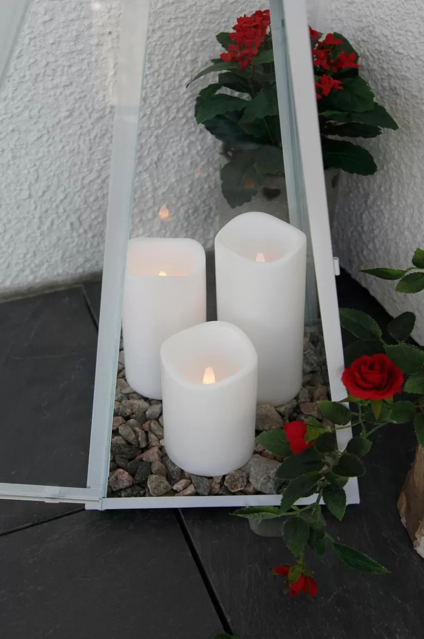 Utebelysning | Utebelysning*Jotex PETE Blockljus LED Höjd 11,5 Cm Vit