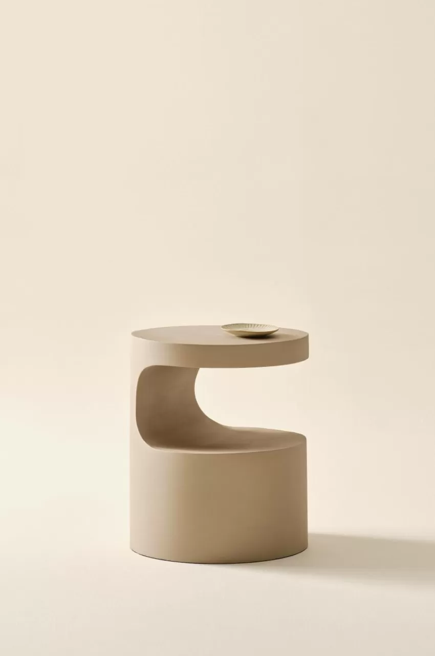 Bord*Jotex PICTON Sidobord ø 40 Cm Beige