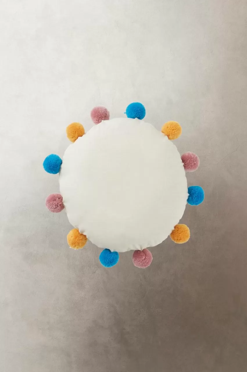 Barnkuddar*Jotex POMEZIA Kudde ø 35 Cm Vit/multi
