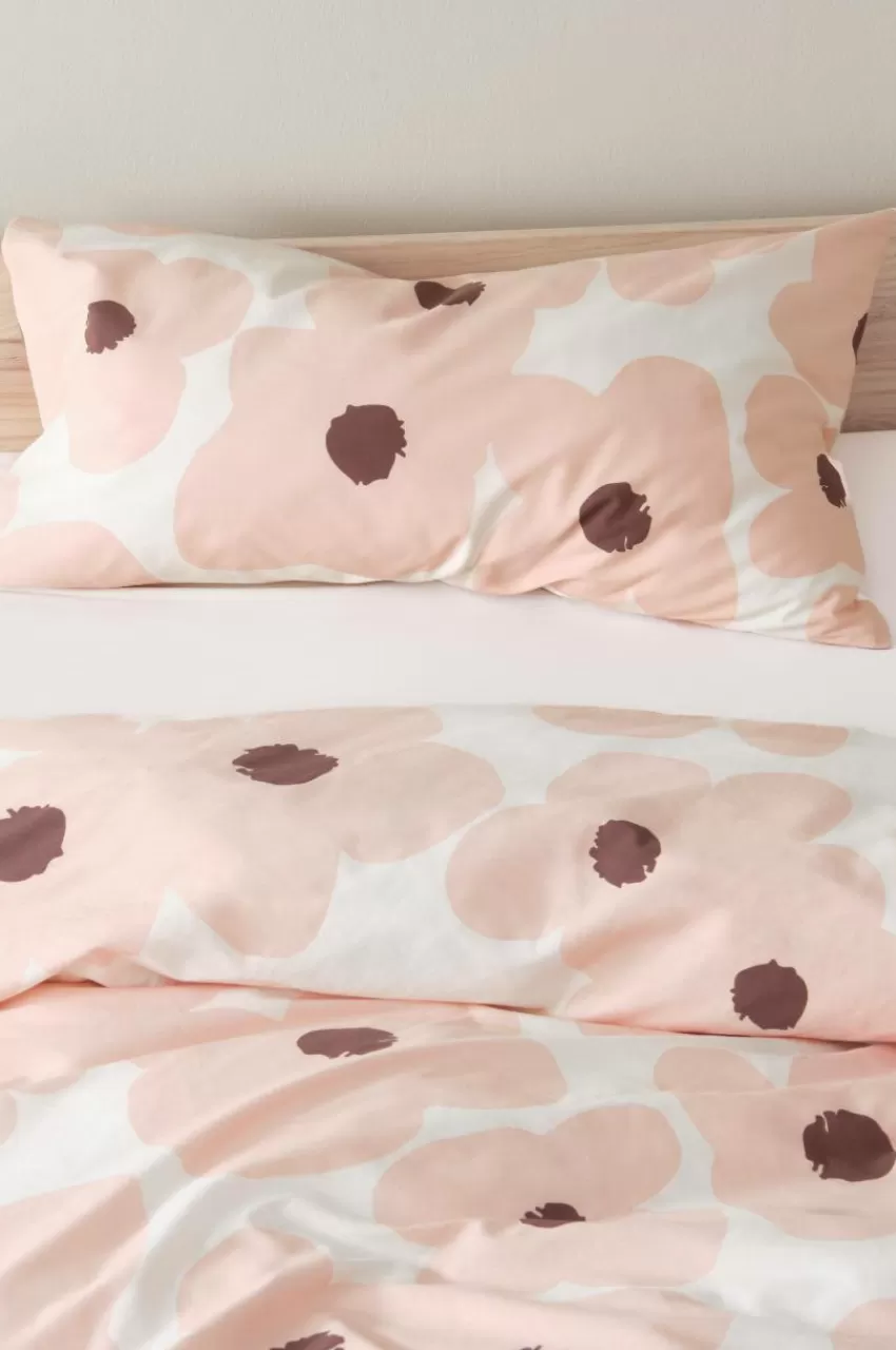 Örngott*Jotex POPPY örngott 90x50 Cm Ekologisk Rosa/vit