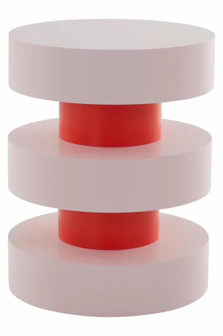 Bord*Jotex PORTELLO Sidobord ø 40 Cm Rosa/röd