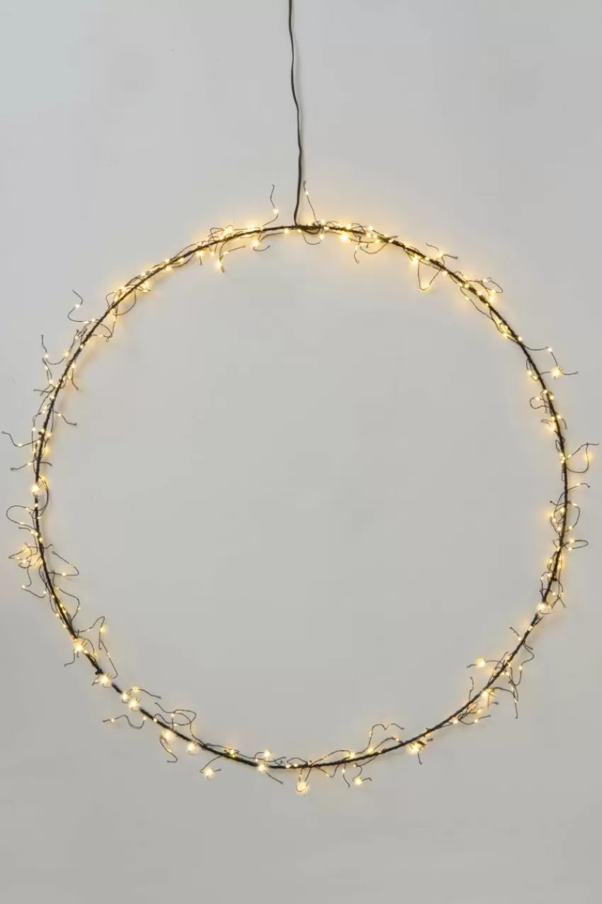 Julbelysning*Jotex PORTIA LED Krans ø 80 Cm Black