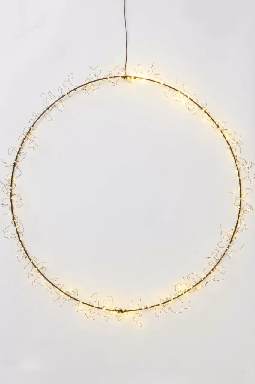 Julbelysning*Jotex PORTIA LED Krans ø 60 Cm Black