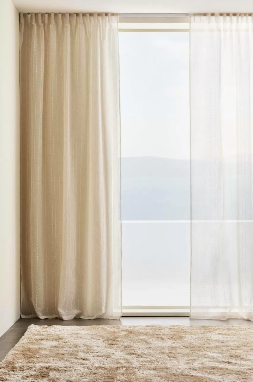 Multifunktionsgardiner*Jotex QUILO Multifunktionsgardin 2-pack Beige