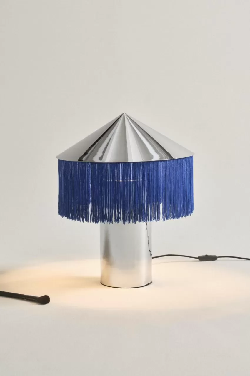 Bordslampor*Jotex REGENCY Bordslampa Krom/blå