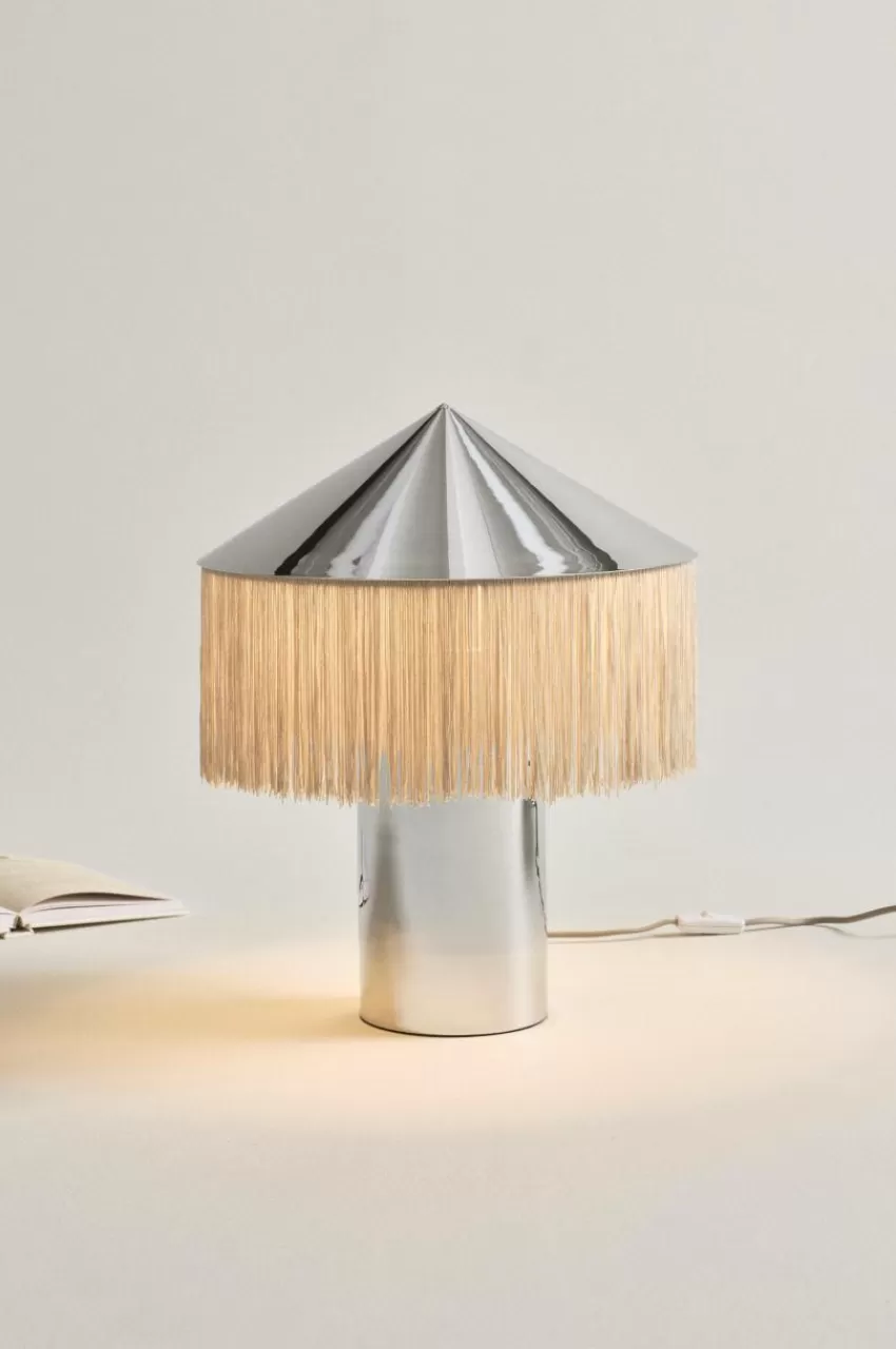 Bordslampor*Jotex REGENCY Bordslampa Krom/beige